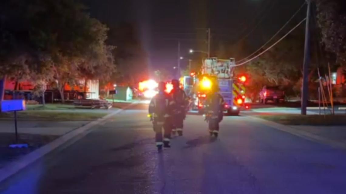 Industrial fire breaks out at car warehouse in Pinellas County