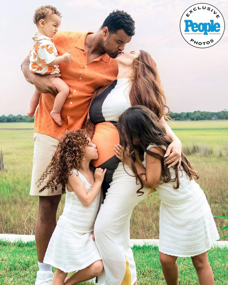 The Armstead family is preparing for their fourth baby, due in November.Credit: Sarah Hedden/@sarahheddenphotography