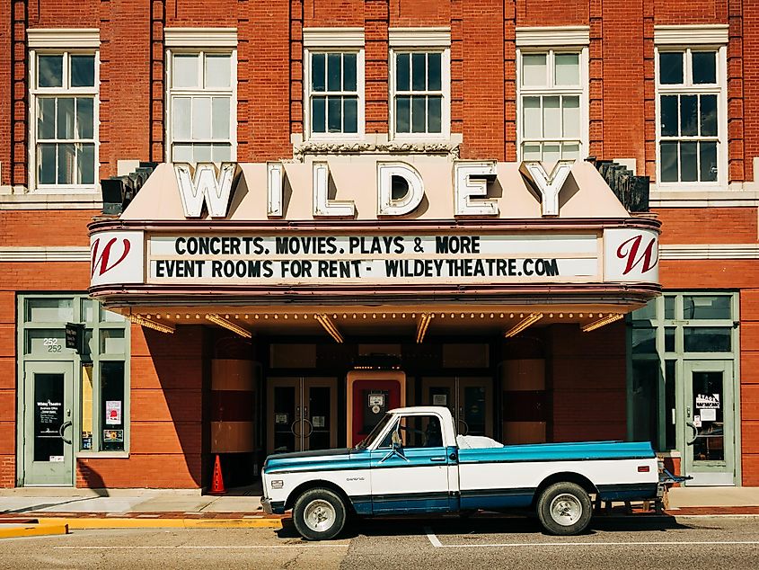 The Wildey Theatre, a historical landmark in Edwardsville, Illinois.