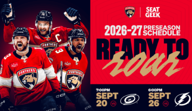 Florida Panthers Announce Four-Game 2026-27 Preseason Schedule