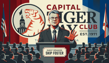 ai image - skip foster speaking at capital tiger bay