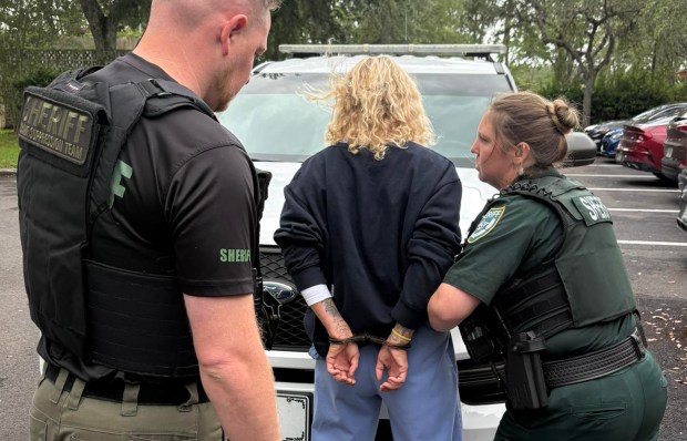 Volusia County sheriff's deputies arrest Deanna Harrell on Wednesday, June 3, 2026. (Courtesy/VCSO)