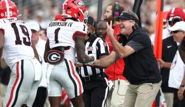 Georgia football vs. Alabama at night and Florida kick time set