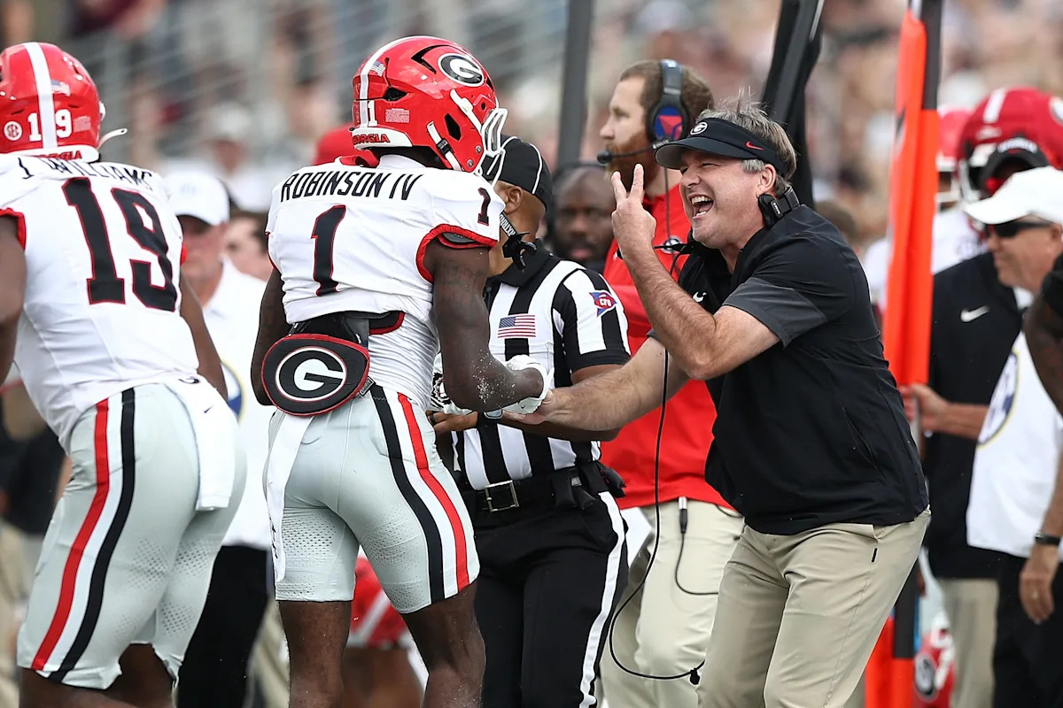 Georgia football vs. Alabama at night and Florida kick time set
