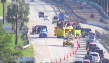 Traffic alert: Crash blocks lanes of I-75 N at I-4 in Tampa