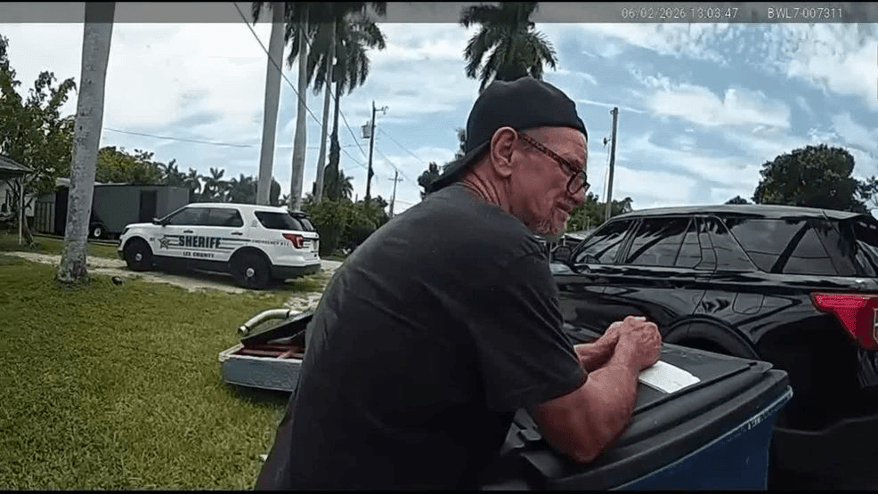 {p}According to the Lee County Sheriff’s Office, the theft happened on May 19, when the homeowner noticed several of her decorative gnomes had been taken from her yard. Luckily, her Ring camera caught everything on video. (Lee County Sheriff's Office){/p}