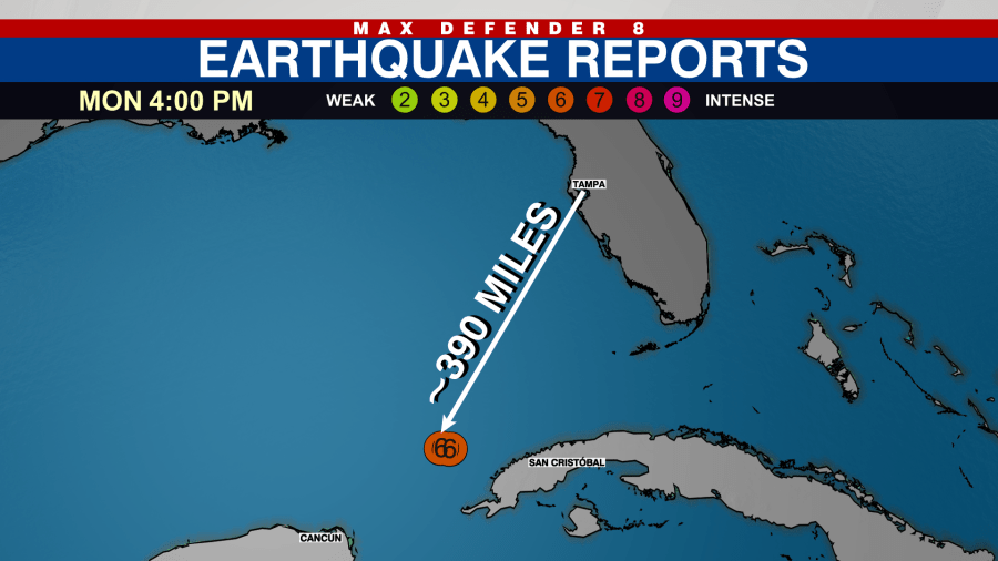 Tampa Bay residents report shaking during earthquake in Cuba