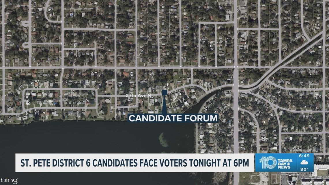 St. Petersburg District 6 Candidates face voters on Tuesday