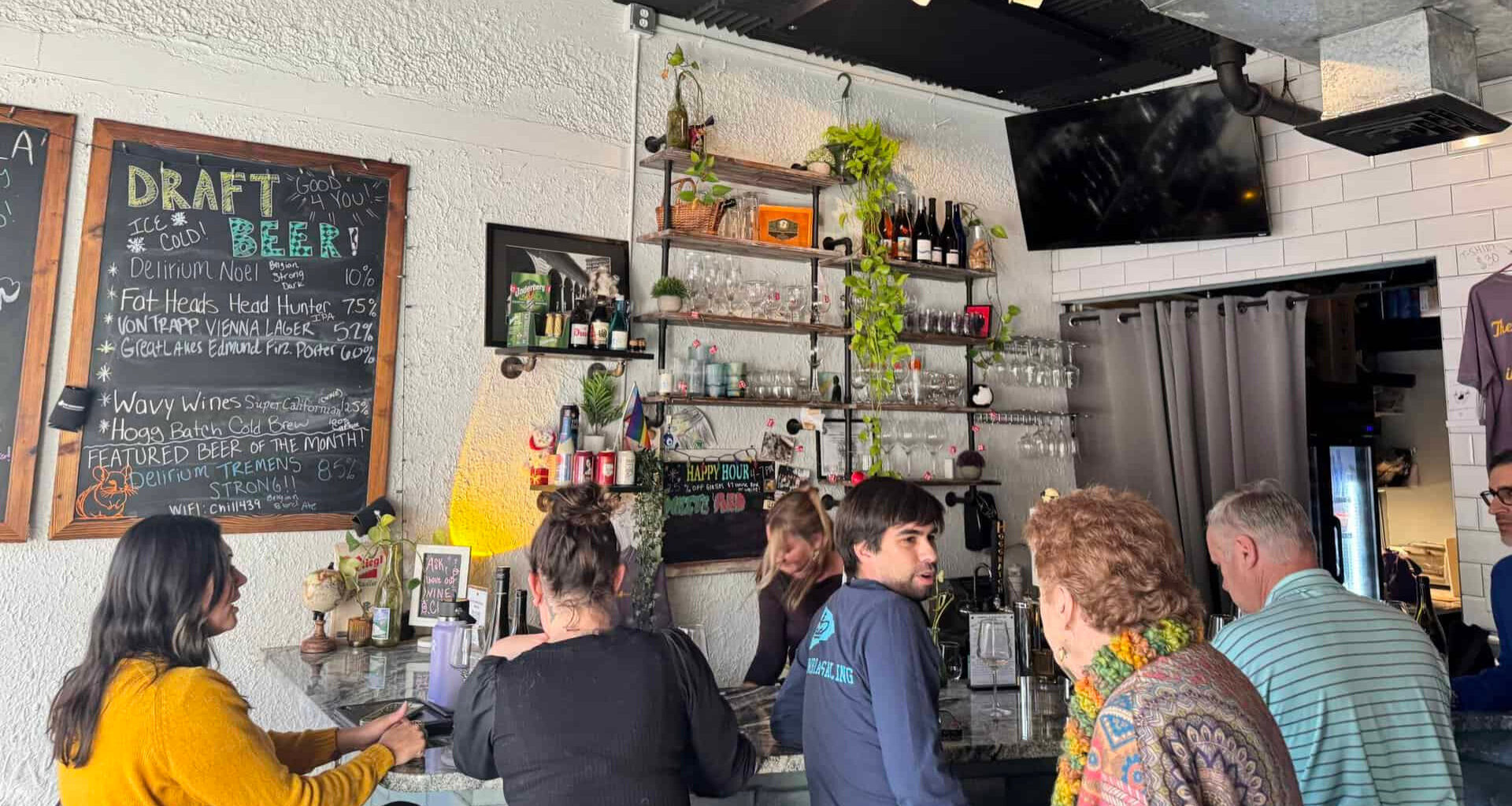 People inside a bar