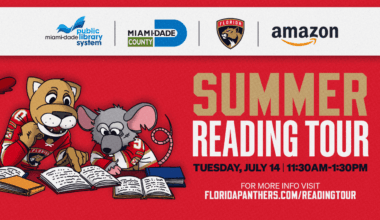 Florida Panthers Announce Additional Stop on Summer Reading Tour at Kendale Lakes Library
