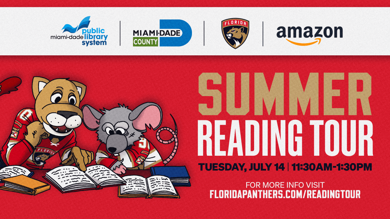 Florida Panthers Announce Additional Stop on Summer Reading Tour at Kendale Lakes Library