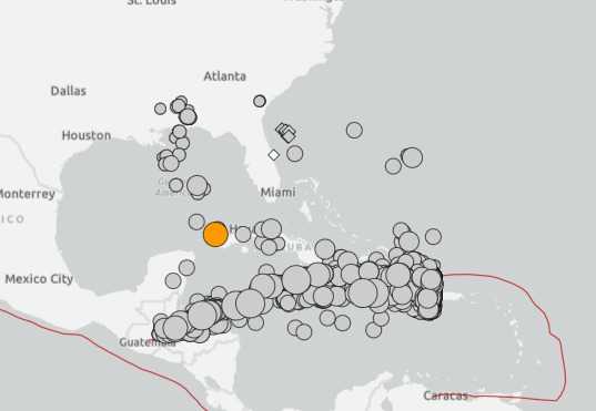 earthquakes near florida Earthquakes near Florida in the Gulf of Mexico, the Atlantic Ocean and the Caribbean Sea are common.
According to the U.S. Geological Survey, there have been, 7,786 earthquakes in the region from during the last 30 years from June 8, 1996, to June 8, 2026.