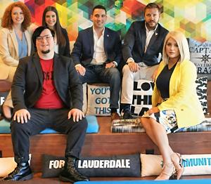 Some of the talented team members of Fort Lauderdale's Big Deal Agency award-winning digital marketing powerhouse