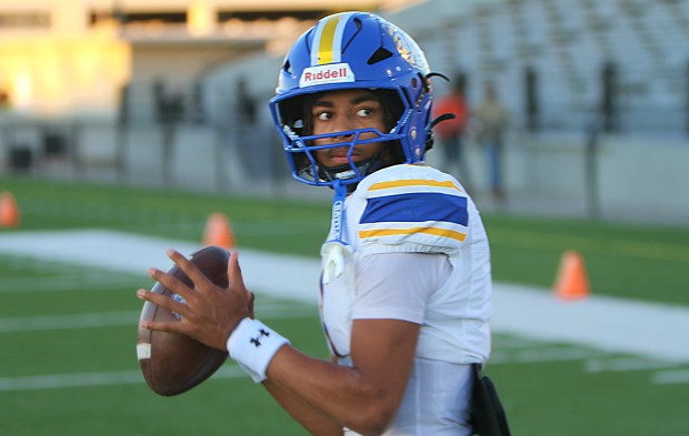 Brian Dillard can play quarterback at The First Academy, but he's also the top receiver in the Orlando area heading into the 2026 football season and he has committed to USF's 2027 recruiting class. (Chris Hays/Orlando Sentinel)