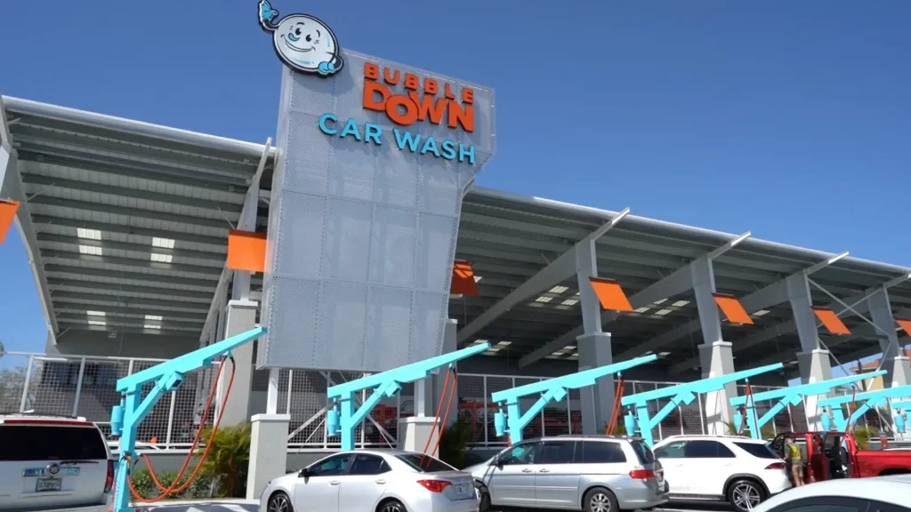 Bubble Down Car Wash location in the Tampa Bay area, where the company announced a $200 million growth investment.