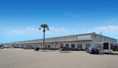 Industrial warehouse building in East Tampa