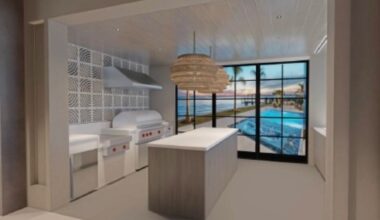 Rendering of Sub-Zero's planned South Tampa showroom featuring demonstration kitchens, appliance displays and consultation spaces at Bayshore Center.