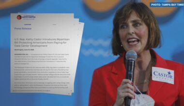 Rep. Castor introduces AI data center bill as local fight continues in Zephyrhills, Pinellas Park