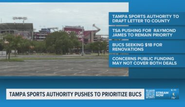 Tampa Sports Authority pushes to prioritize Raymond James Stadium over a new Rays Stadium