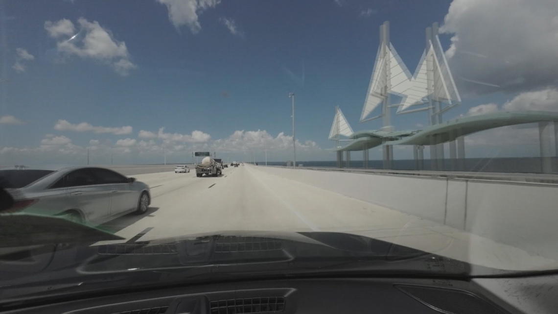 Howard Frankland Bridge 'sails' were part of an $8 million aesthetics contract