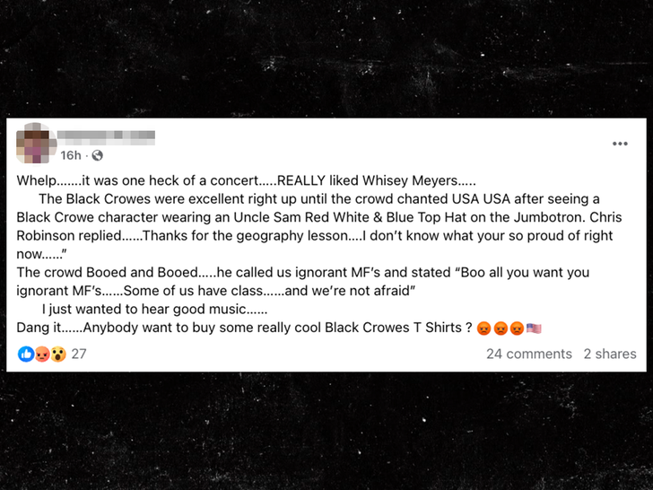sub the black crowes facebook