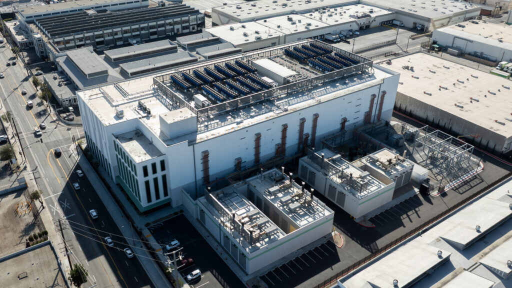 An aerial view of a data center facility in California (iStock image)