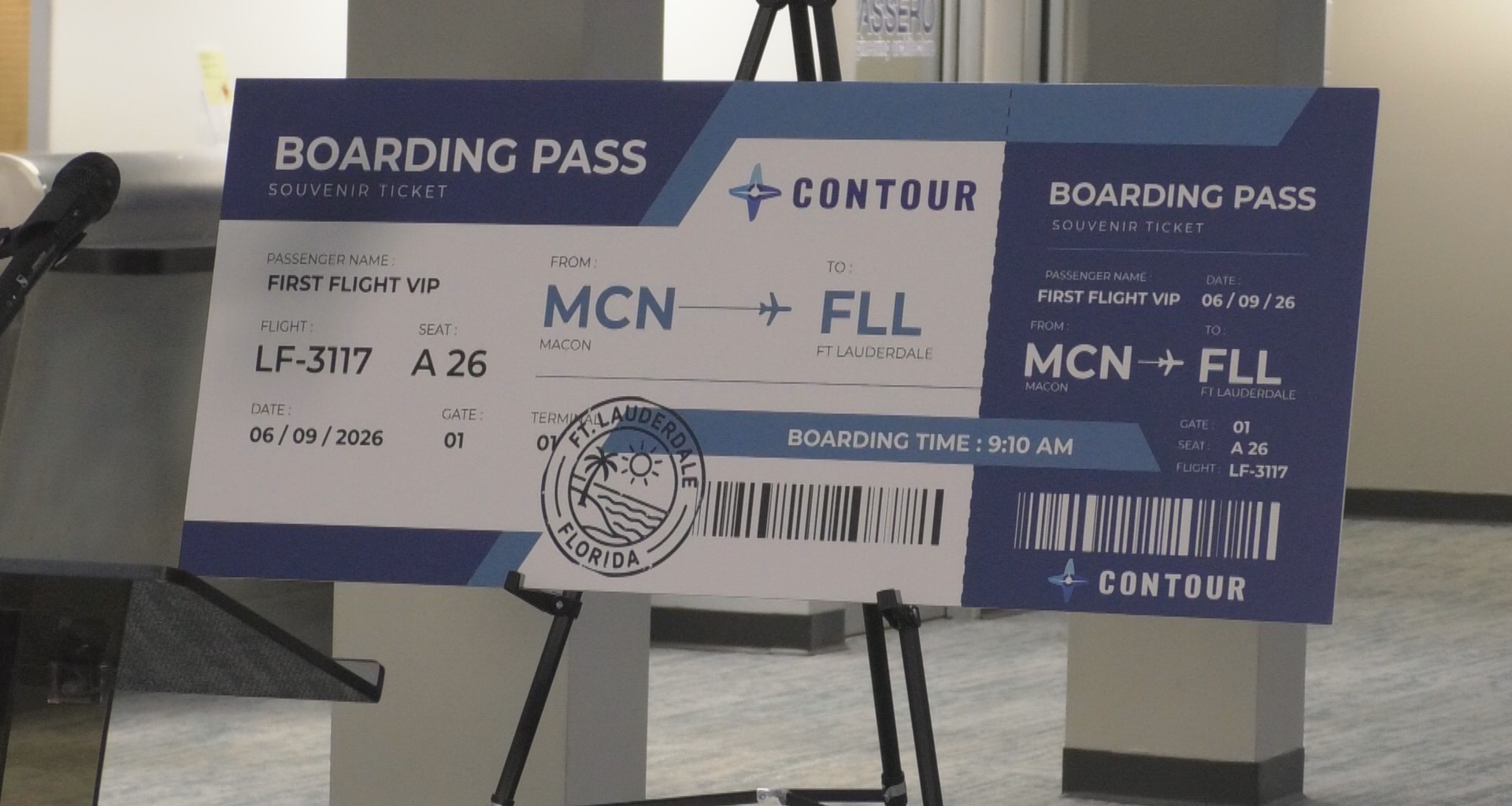Macon celebrates first nonstop flight to Fort Lauderdale Macon nonstop Fort Lauderdale flight launches at regional airport - 41NBC News