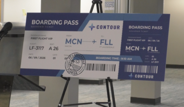 Macon celebrates first nonstop flight to Fort Lauderdale Macon nonstop Fort Lauderdale flight launches at regional airport - 41NBC News