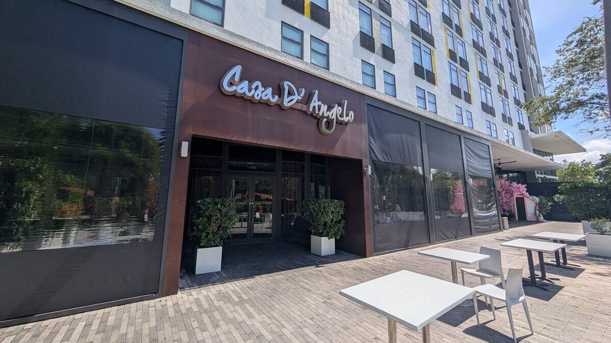 Casa D’Angelo in Aventura has closed for good. Casa D’Angelo in Aventura has closed for good.