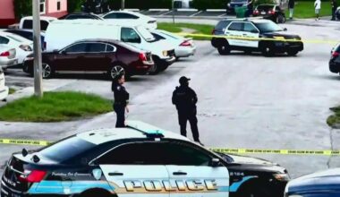 Crime scene tape surrounds Broward neighborhood for large police investigation