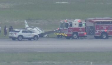 Plane runs off runway at Pompano Beach airport while landing, officials say