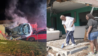 Man arrested after fiery hit-and-run crash into St. Pete couple's home