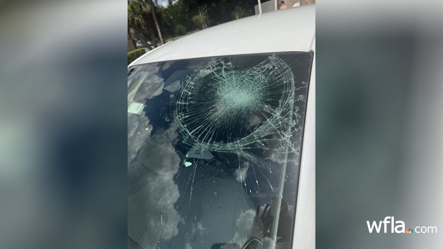 Bond set at $25K for Tampa driver accused of breaking woman’s windshield in road rage incident
