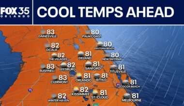 Orlando weather: Rare cold front moves through, cooling down Central Florida