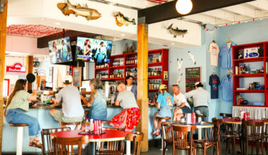 The interior of a restaurant