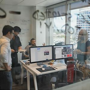 Client strategy session at Big Deal Agency with team members, account managers and principals. Every client receives the best the agency has to offer for a proactive, results-focused approach
