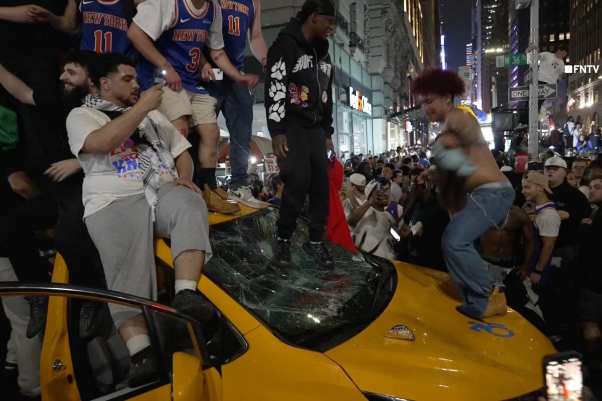 Florida man busted in mob smashing of NYC cab during Knicks celebration