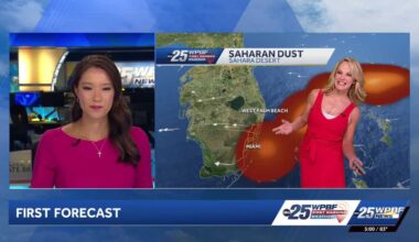 Hot with Saharan Dust for South Florida