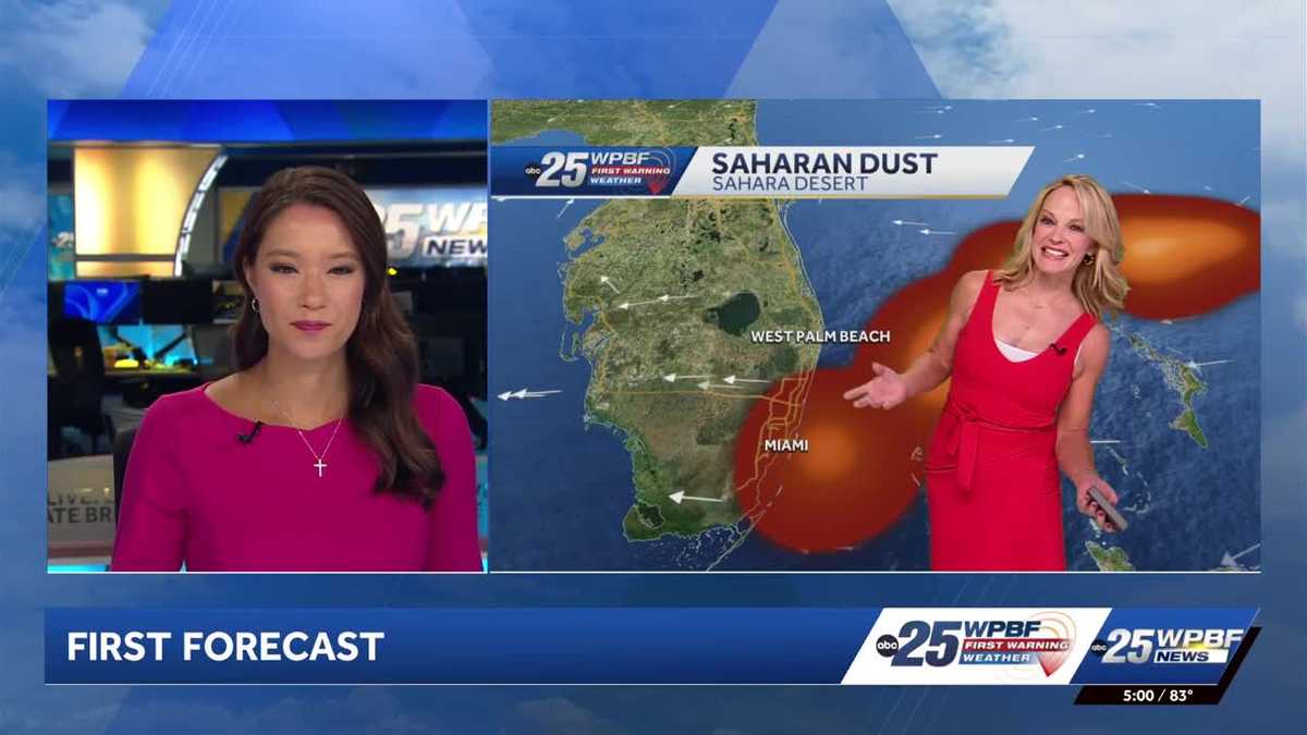 Hot with Saharan Dust for South Florida