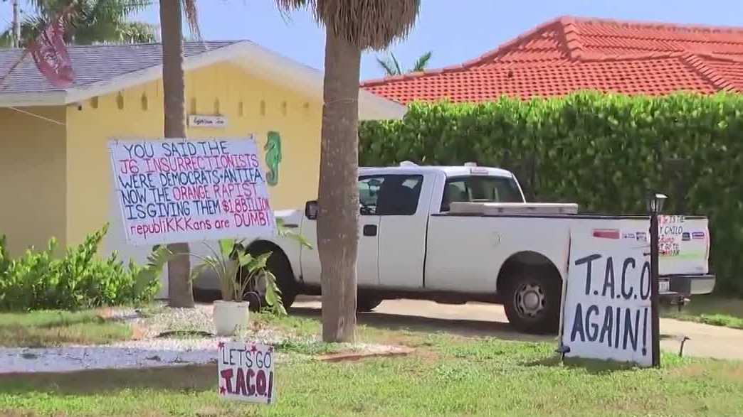 Cape Coral homeowner plans legal action over fines for anti-Trump signs