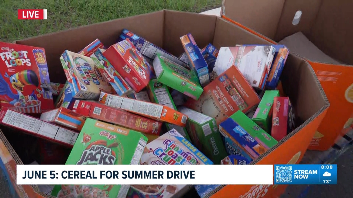 Feeding Tampa Bay Food Pantry in New Port Richey for Cereal for Summer