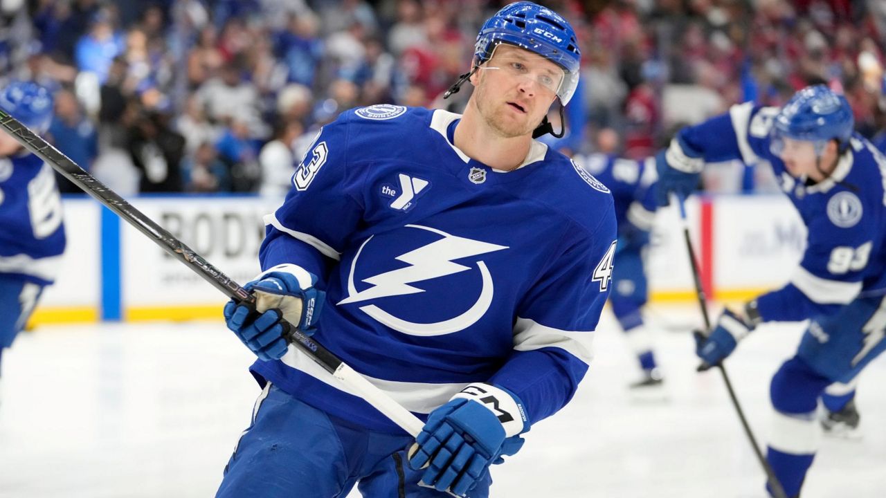 The Tampa Bay Lightning on Friday sent defenseman Darren Raddysh to the Toronto Maple Leafs in exchange for a 5th-round draft pick. (AP Photo/Chris O'Meara)