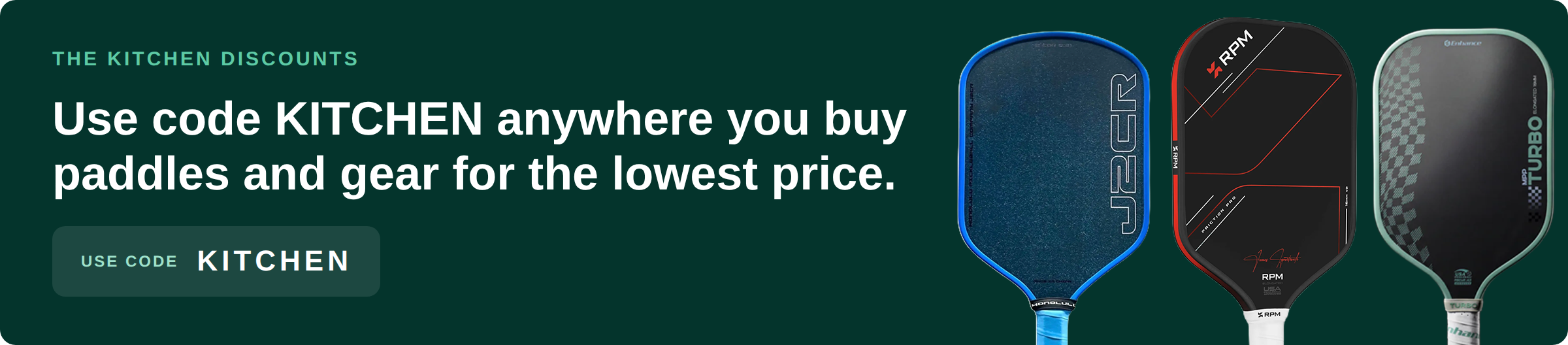 The Kitchen Pickleball Discounts.