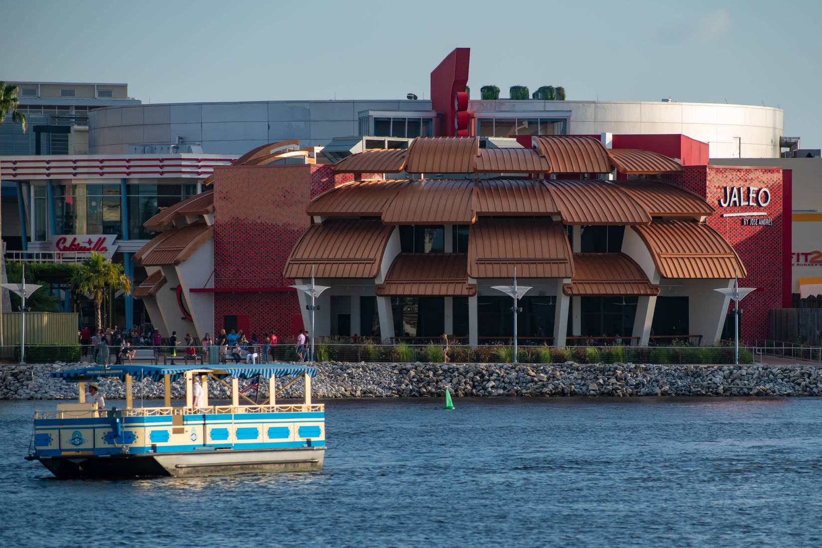Disney Springs Taxi Boat on Lake Buena Vista