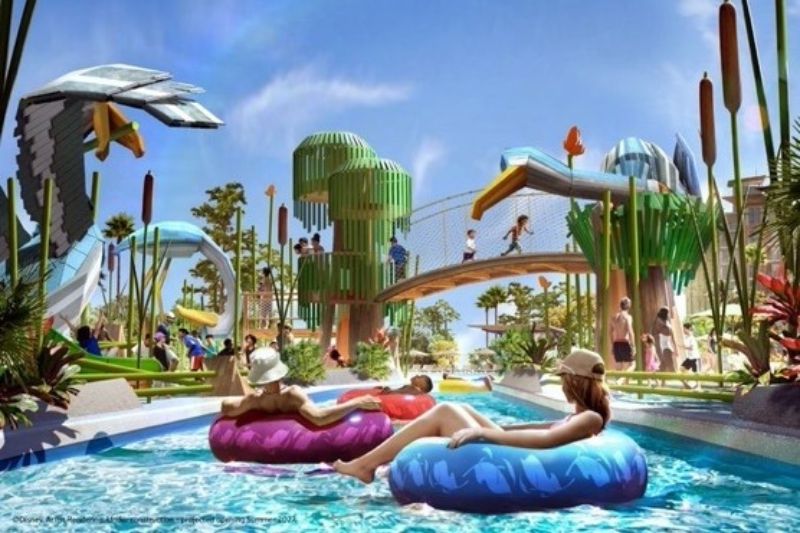 lakeshore lodge lazy river concept art