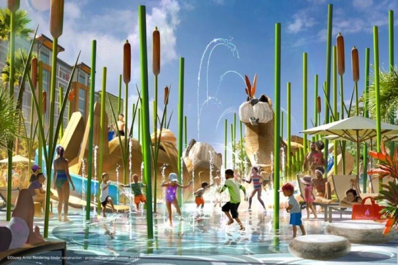 Disney Wetlands splash area concept