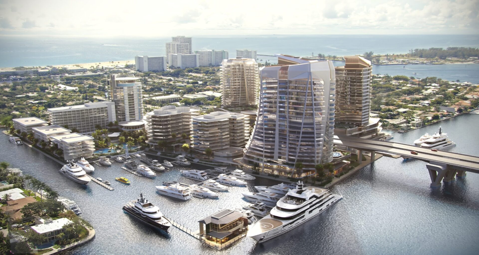 Tavistock unveils Phase II of Pier Sixty-Six — four 23-story towers, 339 residences, and a new water basin