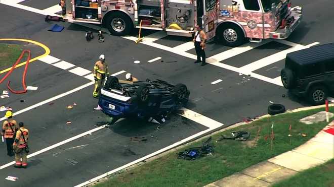 Car flips, 10 people involved in crash near SeaWorld | car flips, 10 people involved in crash near seaworld |