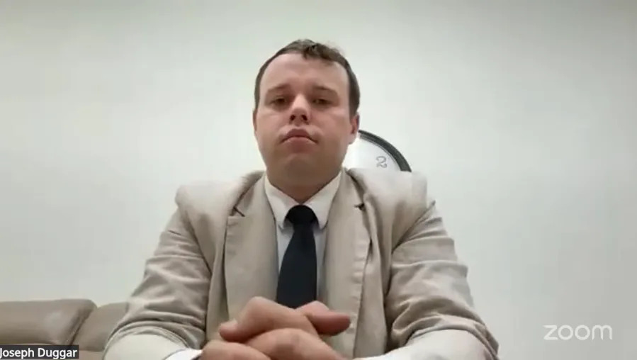 Joseph Duggar appears in Bay County Circuit Court on June 16 virtually (Courtesy: Fourteenth Circuit)