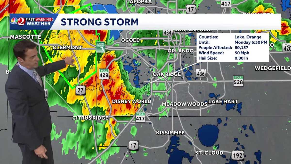 More strong storms with heavy rainfall Tuesday afternoon across Central Florida. 06.29.2026